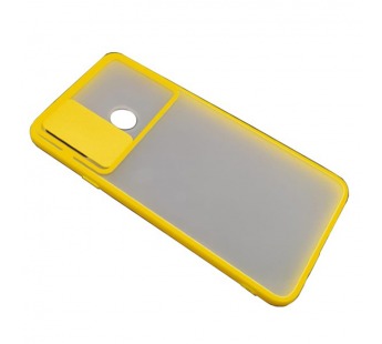 Чехол Samsung A20S (2019) Матовый Slide Camera Желтый#2101129
