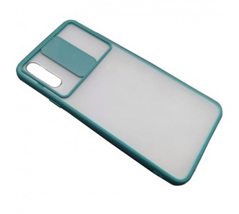 Чехол Samsung A20S (2019) Матовый Slide Camera Зеленый#2101121