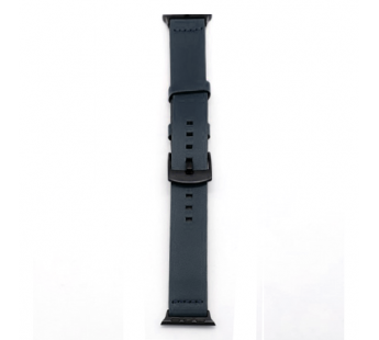 Ремешок для Apple Watch 38/40mm Кожаный широкий Темно-Синий#417371