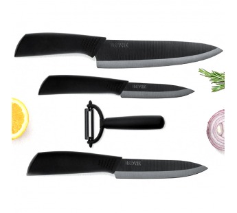 Набор керамических ножей Xiaomi Huo Hou Nano Ceramic Knife Set 4 in 1#413821