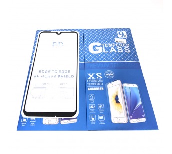Защитное стекло Xiaomi Redmi 7 (Full Glue) упаковка+салфетки Черное#2100074