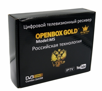 Цифровая ТВ приставка DVB-T2 OPENBOX GOLD M5 (Wi-Fi) + HD плеер#1961929