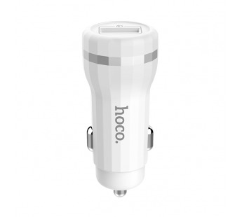 Адаптер Автомобильный Hoco Z27A 1USB/5V/3A QC3.0 (white)#1691723