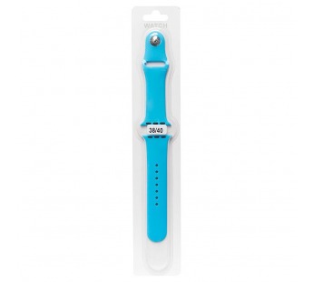 Ремешок - ApW03 для Apple Watch 38/40 mm Sport Band (L) (light blue)#413077