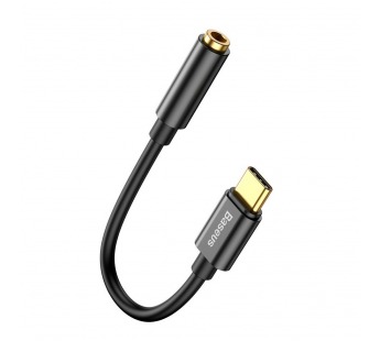 Переходник Baseus L54 Type-C to jack 3.5mm  Black (CATL54-01)#1410170