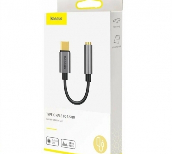 Переходник Baseus L54 Type-C to jack 3.5mm  Black (CATL54-01)#2150827