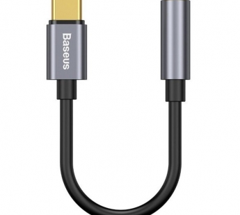 Переходник Baseus L54 Type-C to jack 3.5mm  Black (CATL54-01)#2150828