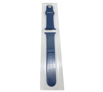Ремешок для Apple Watch 38/40mm №38 силиконовый Синий Синий (Размер ML)#431711