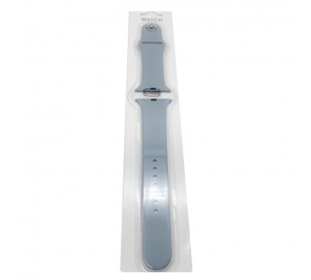 Ремешок для Apple Watch 42/44/45/49 mm №26 силиконовый Сине-Серый (Размер SM)#1651149