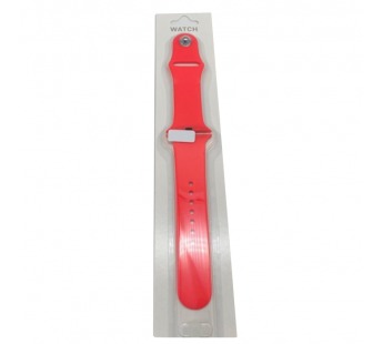 Ремешок для Apple Watch 42/44/45/49 mm №29 силиконовый Розовый (Размер SM)#1649357