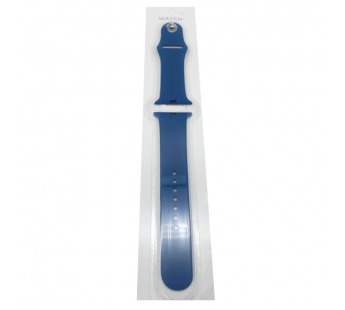 Ремешок для Apple Watch 42/44/45/49 mm №36 силиконовый Алмазный Синий (Размер SM)#1649337