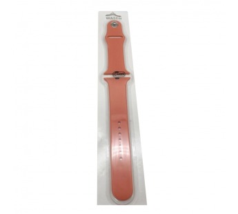 Ремешок для Apple Watch 42/44/45/49 mm №44 силиконовый Новый Розовый (Размер ML)#1651545