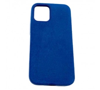 Чехол iPhone 12 Mini (5.4) Alcantara Case (без MagSafe) в упаковке Синий#419234