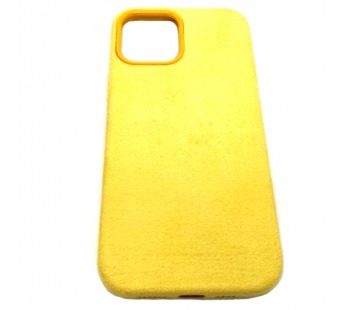 Чехол iPhone 12 Pro Max (6.7) Alcantara Case (без MagSafe) в упаковке Желтый#418871