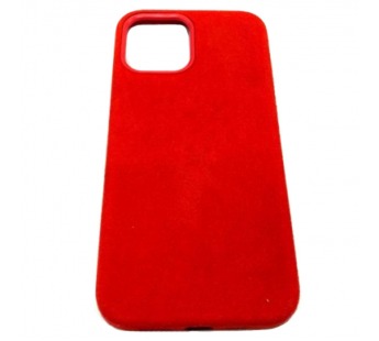 Чехол iPhone 12 Pro Max (6.7) Alcantara Case (без MagSafe) в упаковке Красный#418880