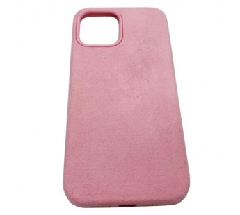 Чехол iPhone 12 Pro Max (6.7) Alcantara Case (без MagSafe) в упаковке Розовый#418890