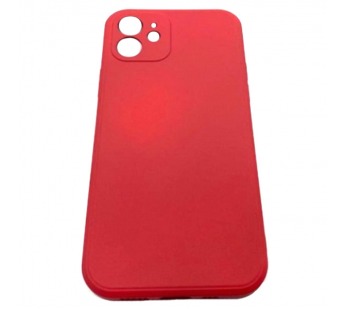 Чехол iPhone 12 (6.1) Microfiber Красный#419222