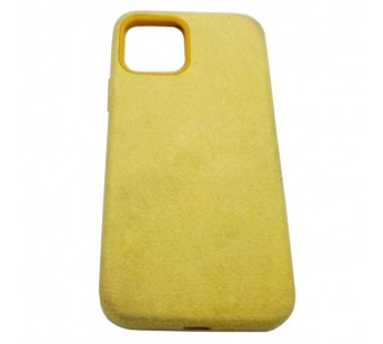 Чехол iPhone 12/12 Pro (6.1) Alcantara Case (без MagSafe) в упаковке Желтый#418894