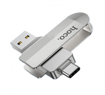 Внешний накопитель Type-C USB Hoco UD10 64Gb, серебристый