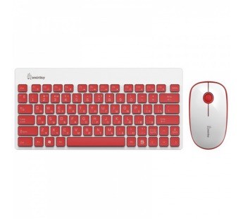                     Беспроводной комплект клавиатура+мышь Smartbuy 220349AG красно-белый #416943