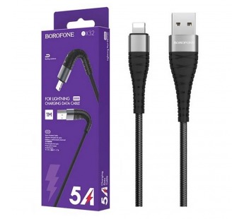 Кабель USB - Apple lightning Borofone BX32 Munificent (black)#2054109