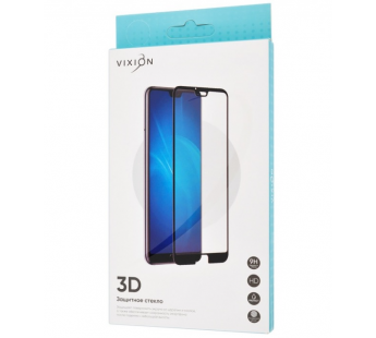 Защитное стекло 3D для iPhone 12 Pro/12 (черный) (VIXION)#424338