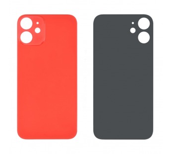 Задняя крышка для iPhone 12 mini (красный) без стекла камеры класс AAA#419024