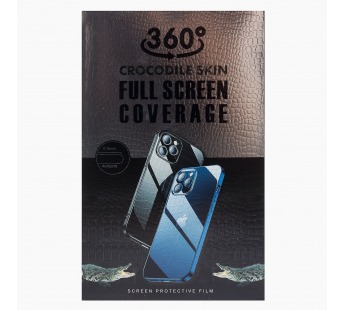 Защитная плёнка - для Apple iPhone 11 Pro Max Crocodile skin прозрачная (на заднюю панель)#424426