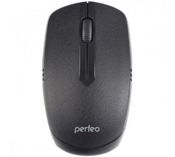 Мышь Perfeo беспров., оптич. "PLAN", 3 кн, DPI 1200, USB, чёрн.#422809