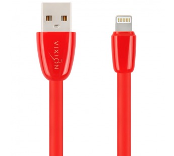 Кабель USB VIXION (K12i) для iPhone Lightning 8 pin (1м) силиконовый (красный)#421199