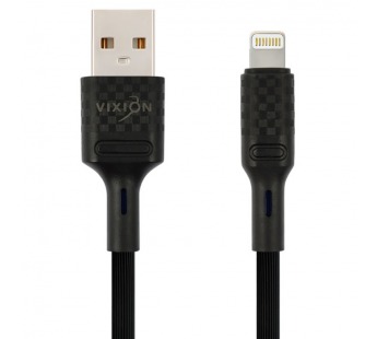 Кабель USB VIXION (K27i) для iPhone Lightning 8 pin (1м) (черный)#421188