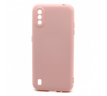 Чехол-накладка Silicone Case NEW ERA для Samsung Galaxy A01 светло розовый#422228