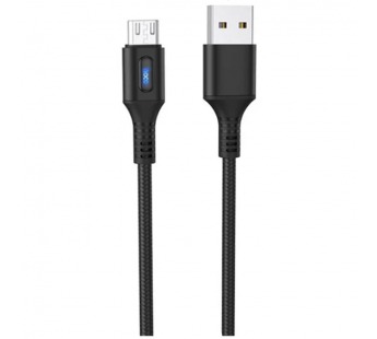 Кабель USB - micro USB Hoco U79 Admirable smart 1.2м (чёрный)#421398
