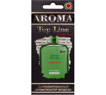 Ароматизатор AROMA TOP LINE парфюм Lacoste GREEN муж#424881