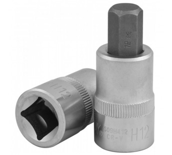 Головка 1/2"DR торцевая, с вставкой шестигранной "HEX" H-12 (12мм, L-55мм)#427685