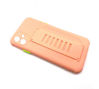 Чехол iPhone 11 Ladder Nano с ремешком Светло-Коралловый#1751680