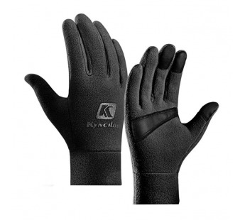 Перчатки спортивные демисезонные флисовые (черный) размер XL#1612852
