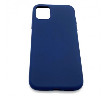 Чехол iPhone 11 Силикон Матовый Темно-Синий#1645309