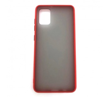 Чехол Samsung A31 (2020) Противоударный Матовый Красный#447133