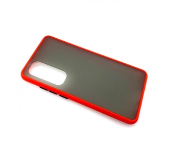 Чехол Xiaomi Mi Note 10 Lite (2020) Противоударный Матовый Красный#1469541