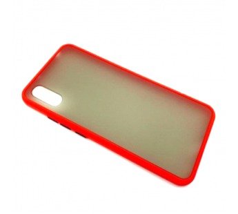 Чехол Xiaomi Redmi 9A (2020) Противоударный Матовый Красный#426953
