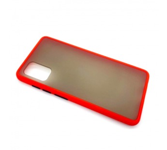 Чехол Samsung A41 (2020) Противоударный Матовый Красный#1454387