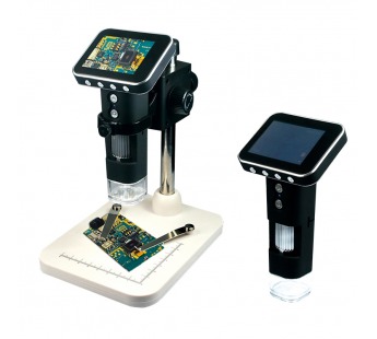 Микроскоп YAXUN YX-AK32 (портативный, цифровой, с ЖК экраном, 1-1000X, кронштейн-стол)#428837