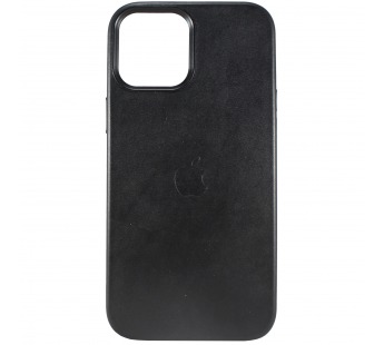 Чехол-накладка - LC011 экокожа MSafe для Apple iPhone 12 Pro Max (black)#427051