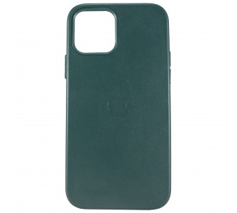 Чехол-накладка - LC011 экокожа MSafe для Apple iPhone 12/iPhone 12 Pro (dark green)#427080