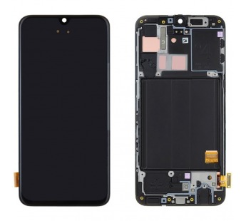 Дисплей для Samsung A405F Galaxy A40 в рамке + тачскрин (черный) 100%#1855620