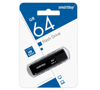 Флеш-накопитель USB 3.0 64Gb Smart Buy Dock (black)#1721295