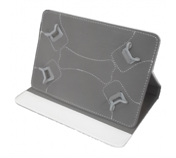 Чехол подставка универсальный для планшетов с 4-мя выдвижными креплениями 7" белый#157199