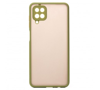 Чехол-накладка - PC041 для Samsung SM-A125 Galaxy A12 (green/black)#426847