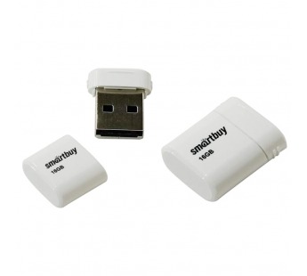 Флеш-накопитель USB 16GB Smart Buy Lara белый#428086